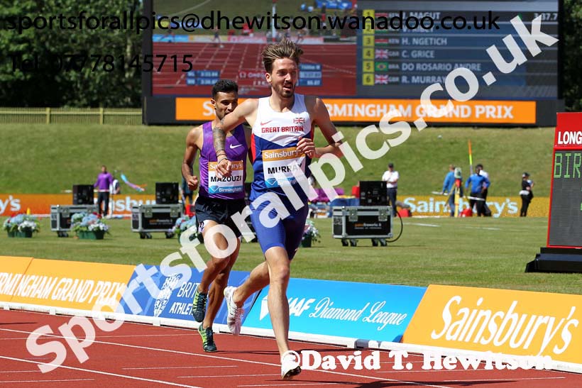 Mens 1500 metres, IAAF Diamond League, Birmingham. Photo: David T. Hewitson/Sports for All Pics